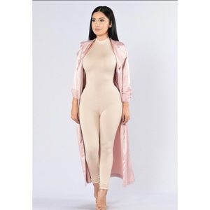 FASHION NOVA SATIN DUSTER
